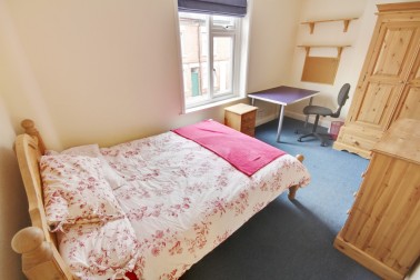 Large double bedroom (3); first floor front with large desk by window