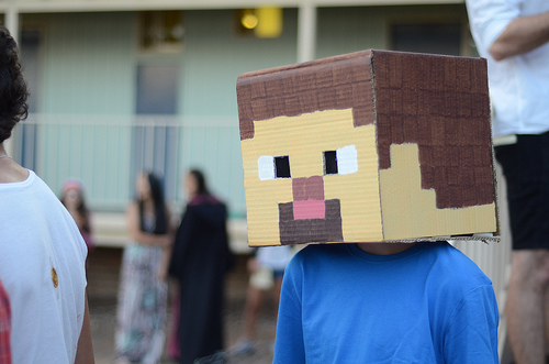 Cardboard box fancy dress - Andrew Chell Student Houses
