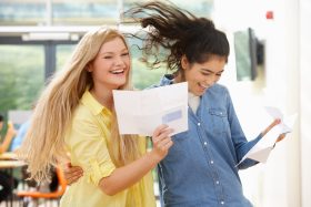 Two Teenage Pupils Celebrating Successful Exam Result - Andrew Chell Student Accommodation Loughborough