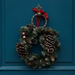 Christmas wreath on front door - Andrew Chell